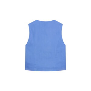 Mint Velvet Blue Linen Military Detail Top